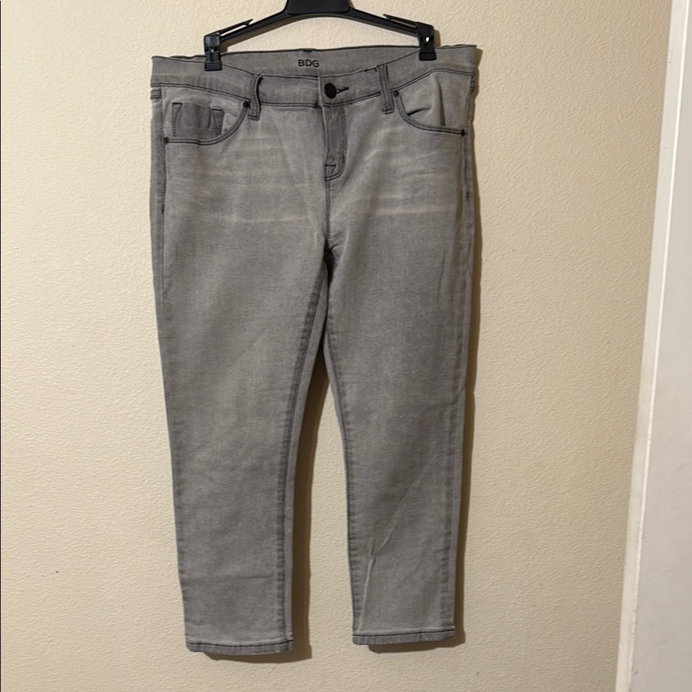 BDG gray cropped jeans